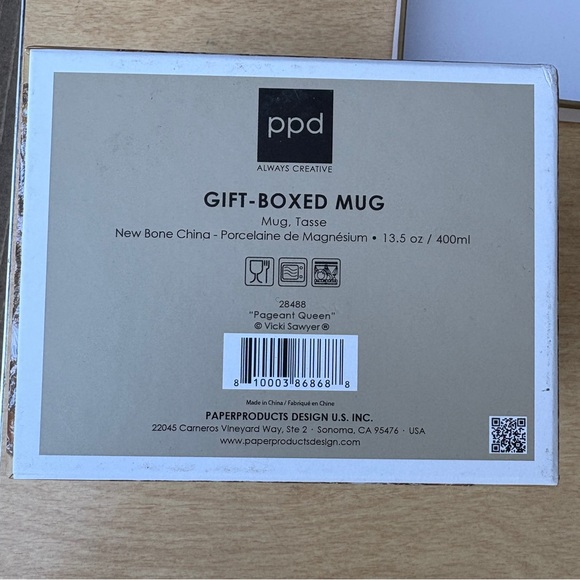 PaperProducts Design Vicki Sawyer Pageant Queen Owl and Mushroom Mug w/ Box - Picture 10 of 13